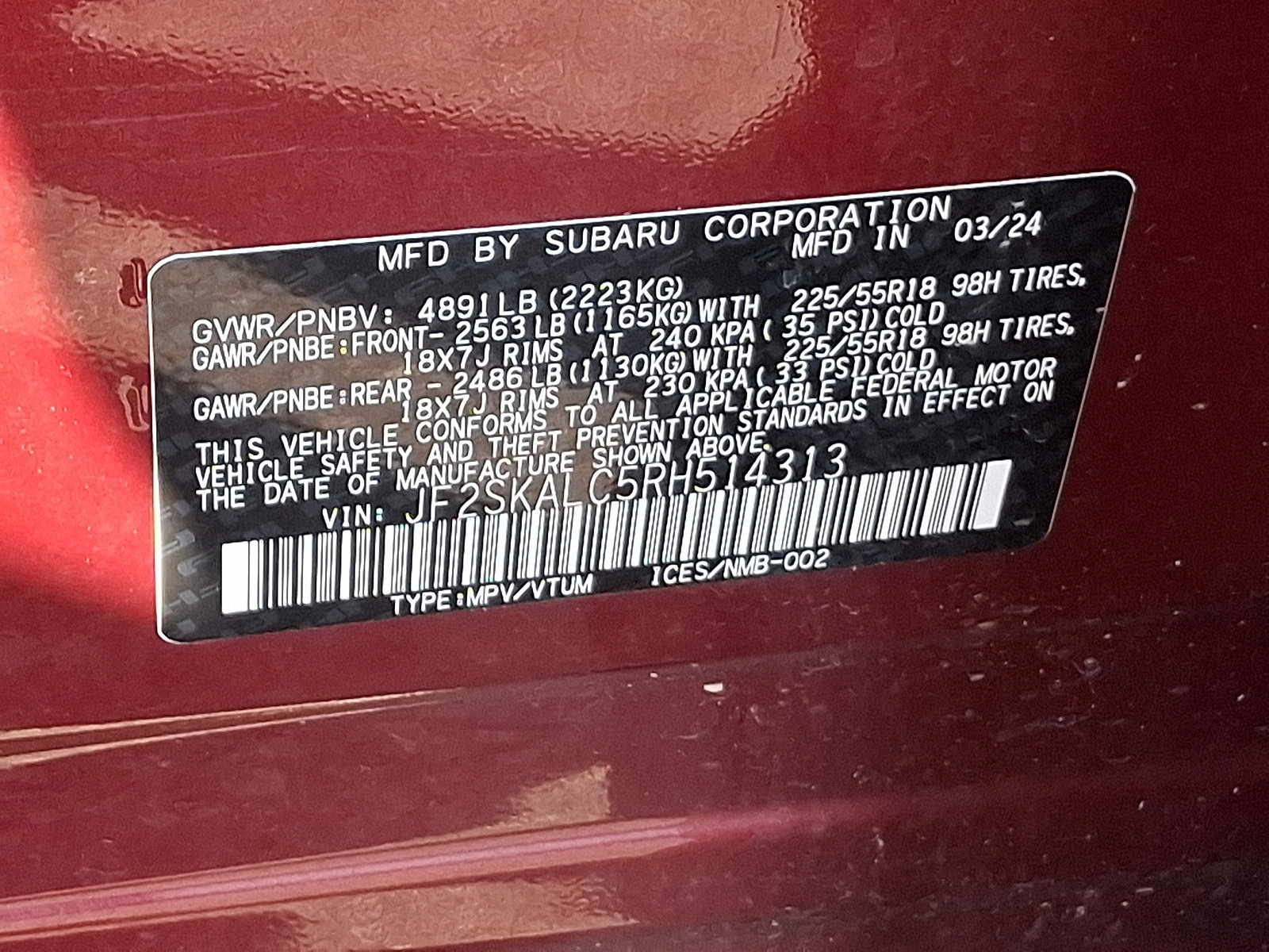Used 2024 Subaru Forester Limited AWD/4WD image 30