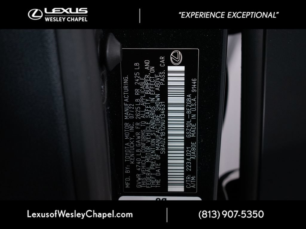 Used 2022 Lexus ES 350 w/ Premium Package FWD image 25