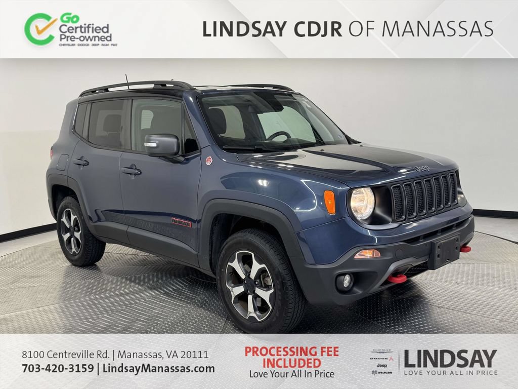 Certified 2020 Jeep Renegade Trailhawk w/ UConnect 8.4 Nav Group