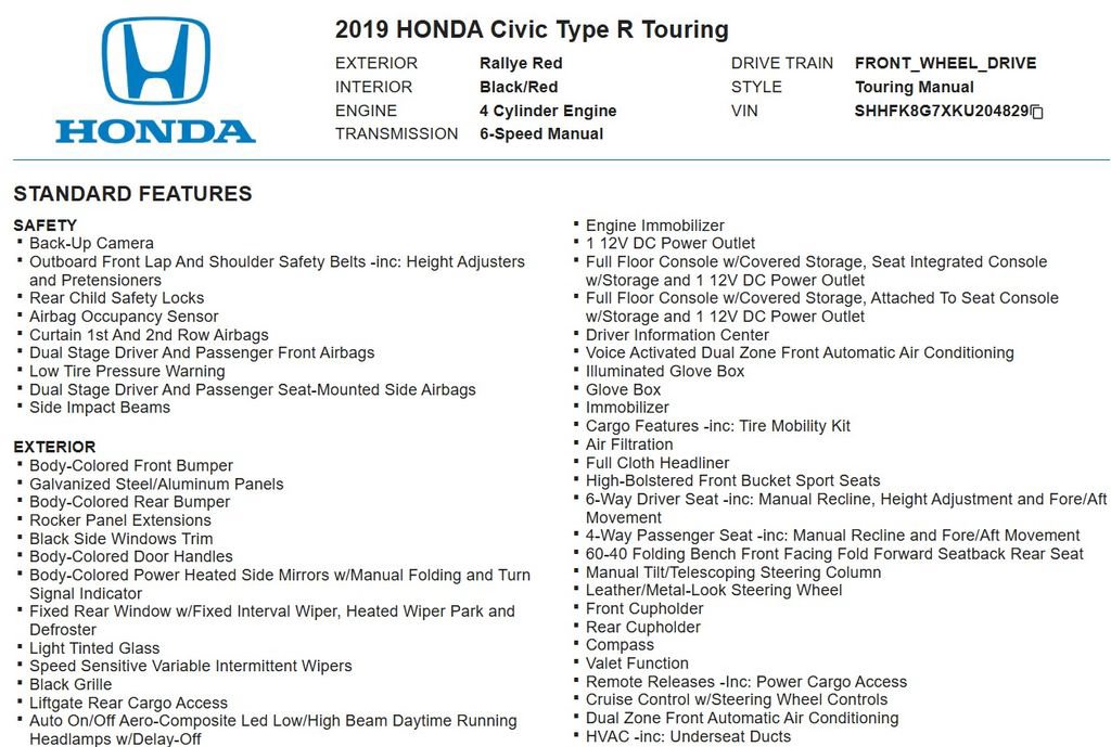 Used 2019 Honda Civic Type R image 19