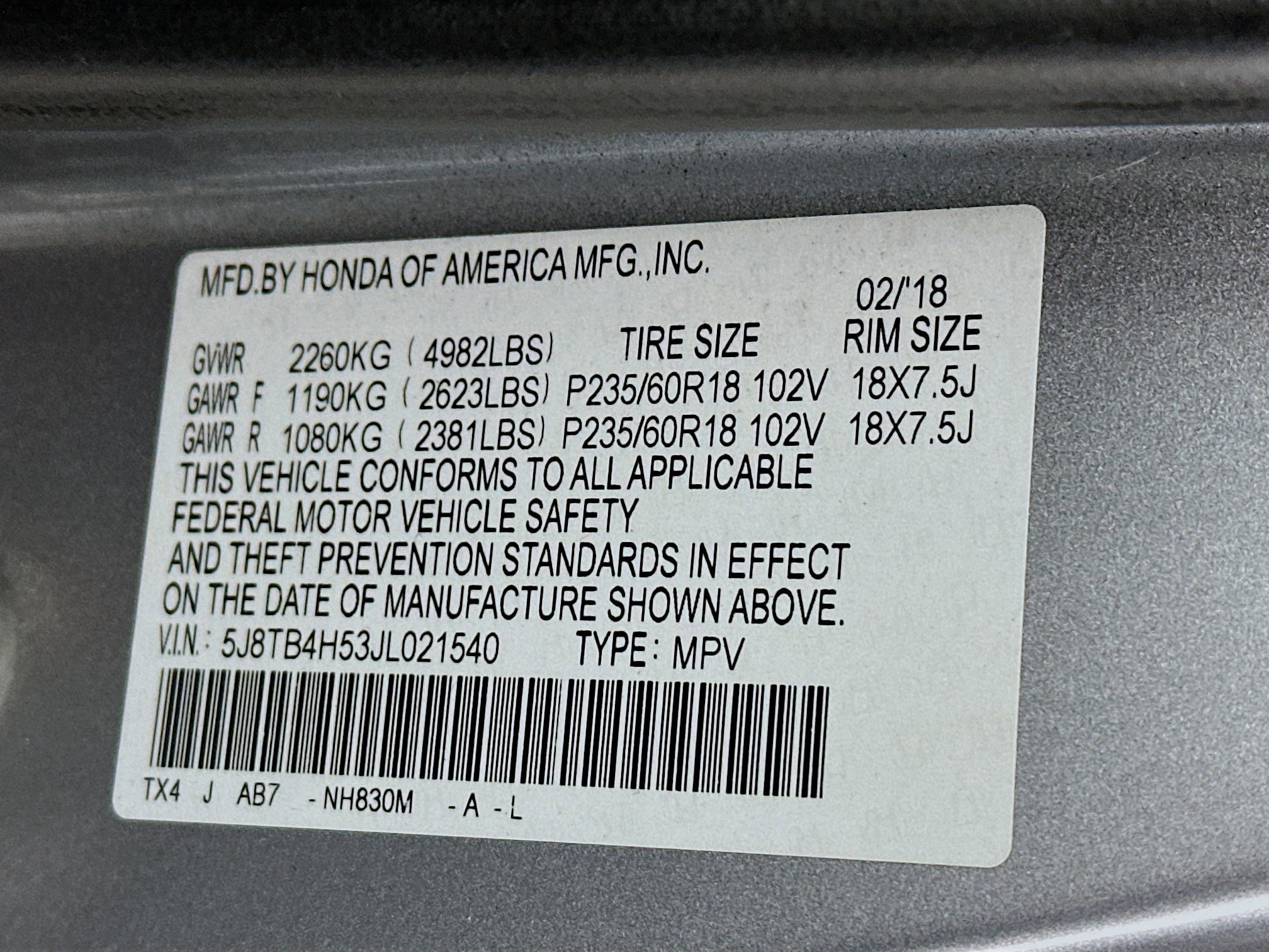 Used 2018 Acura RDX AWD w/ Technology Package image 12