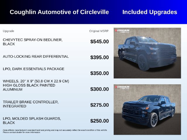 Used 2024 Chevrolet Silverado 1500 Custom w/ LPO, Dark Essentials Package AWD/4WD image 3
