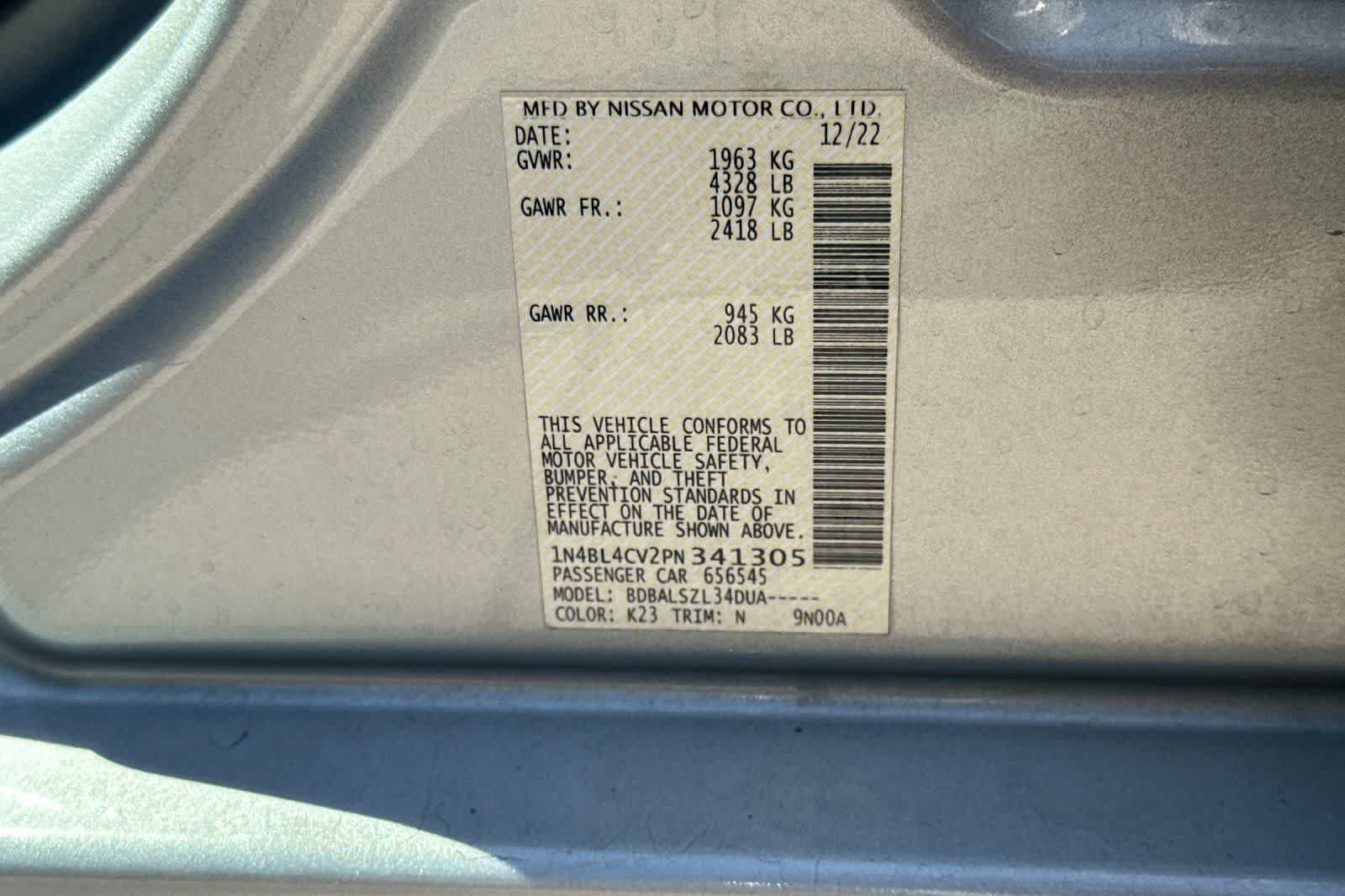 Used 2023 Nissan Altima 2.5 SR FWD image 29