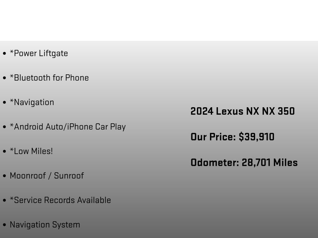 Used 2024 Lexus NX 350 AWD w/ Cold Area Package image 12
