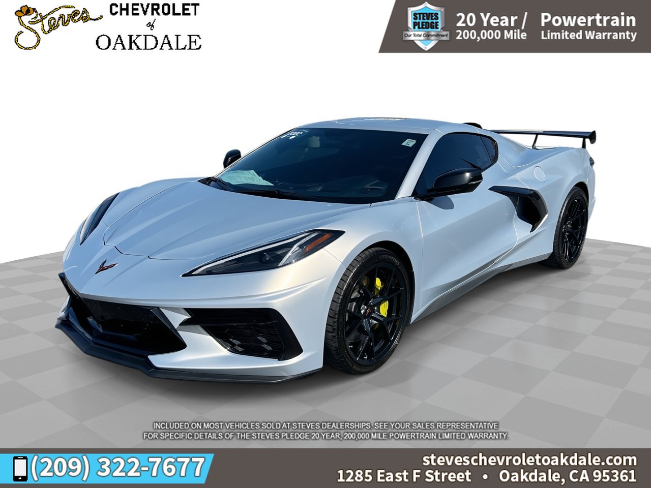 Certified 2022 Chevrolet Corvette Stingray Premium Cpe w/ Z51 Performance Package RWD image 1