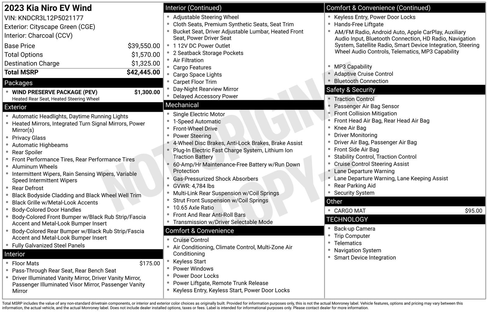 Used 2023 Kia Niro Wind w/ Wind Preserve Package FWD image 11