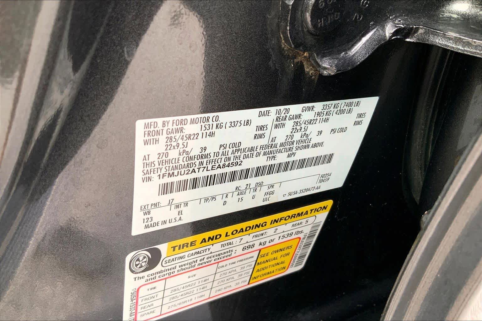 Used 2020 Ford Expedition Limited w/ Equipment Group 302A AWD/4WD image 31