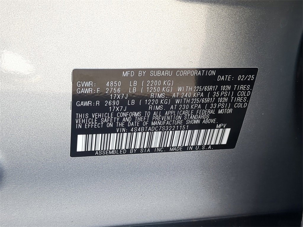 Certified 2025 Subaru Outback Premium w/ Popular Package #1 image 34