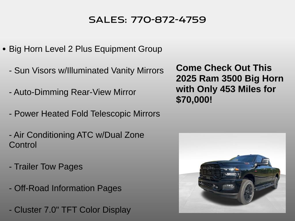 Used 2025 RAM 3500 Big Horn image 10