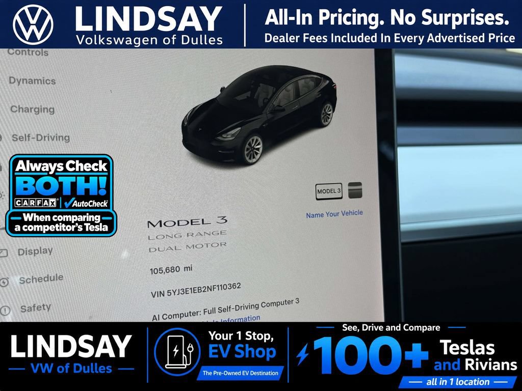 Used 2022 Tesla Model 3 Long Range AWD/4WD image 20