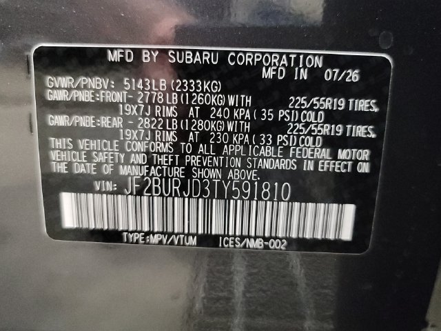 New 2026 Subaru Outback Touring XT AWD/4WD image 36