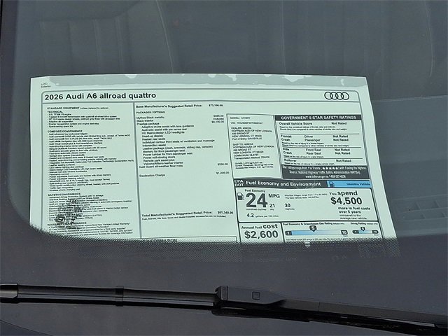 New 2026 Audi A6 3.0T allroad Prestige image 10