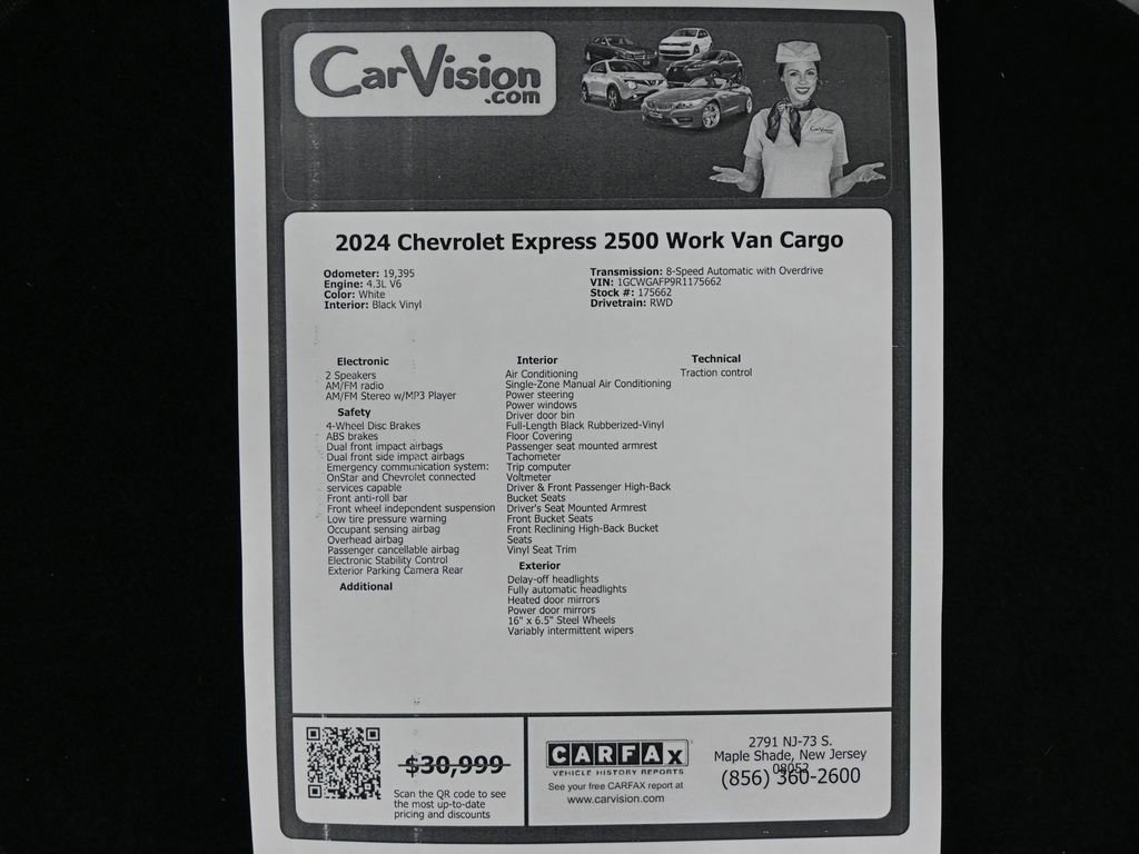 Used 2024 Chevrolet Express 2500 w/ Driver Convenience Package image 9