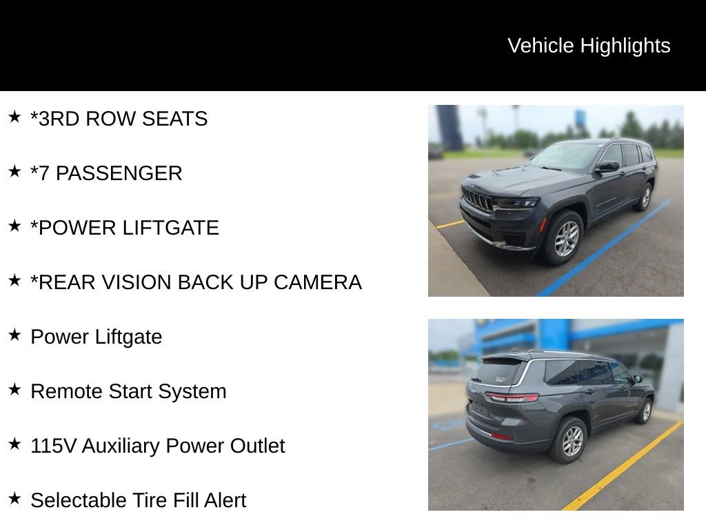 Used 2023 Jeep Grand Cherokee L Laredo w/ Luxury Tech Group I AWD/4WD image 14