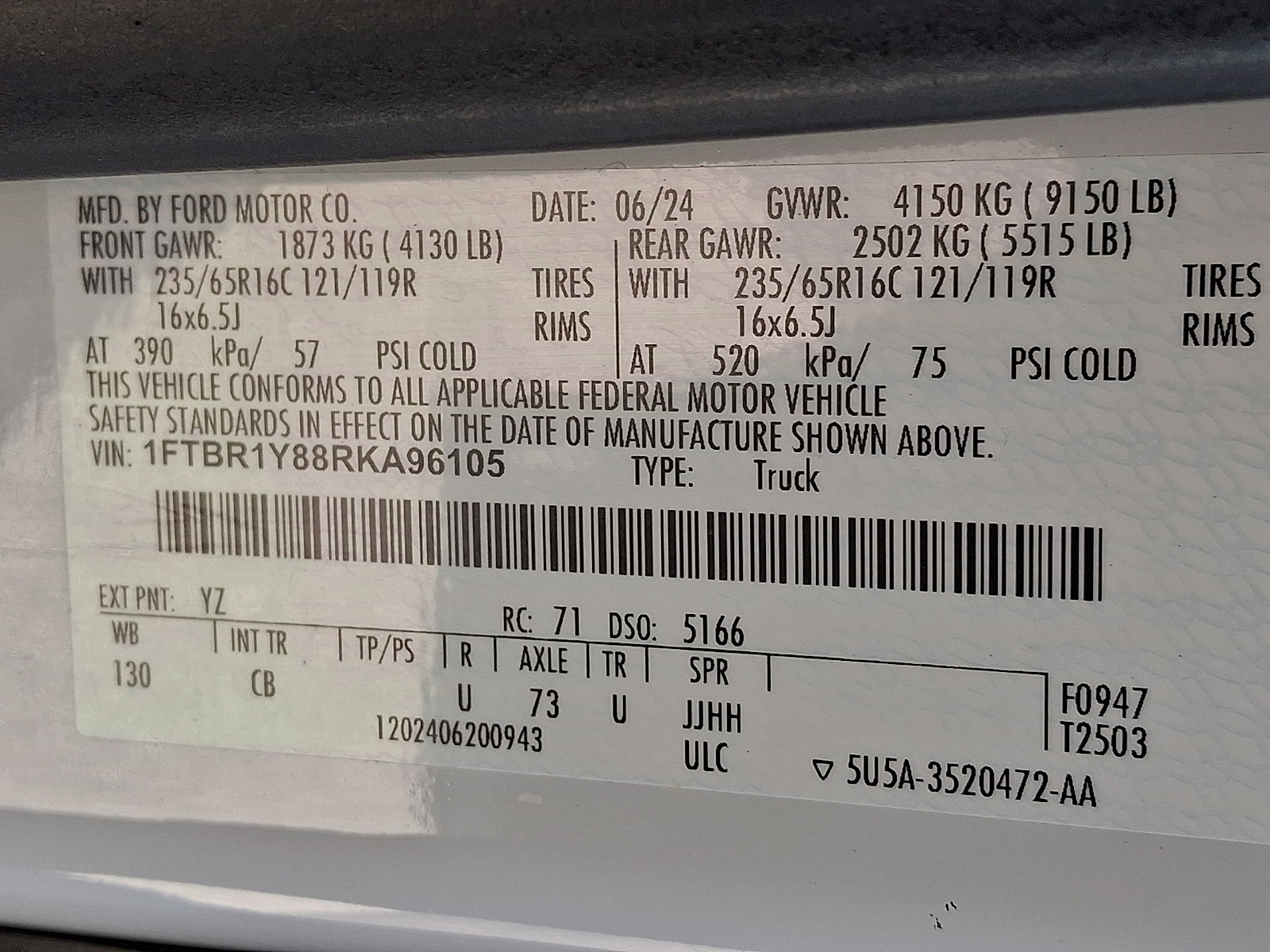 Used 2024 Ford Transit 250 Low Roof w/ Exterior Upgrade Package image 26