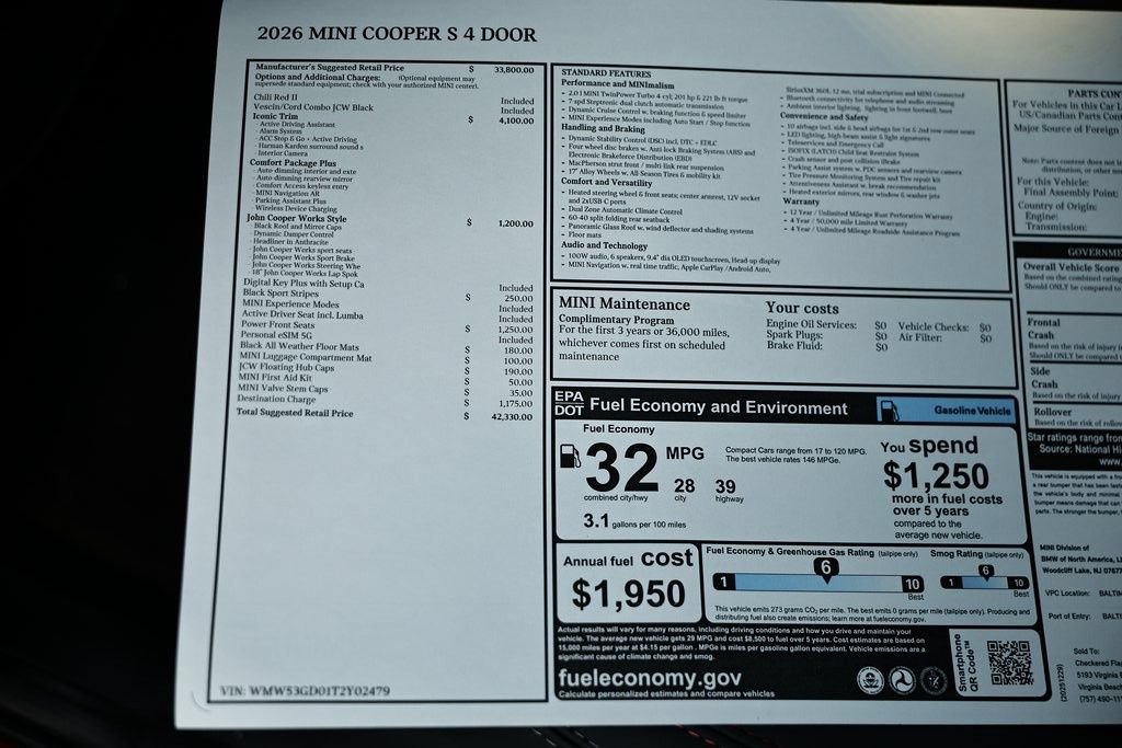 New 2026 MINI Cooper S FWD image 41
