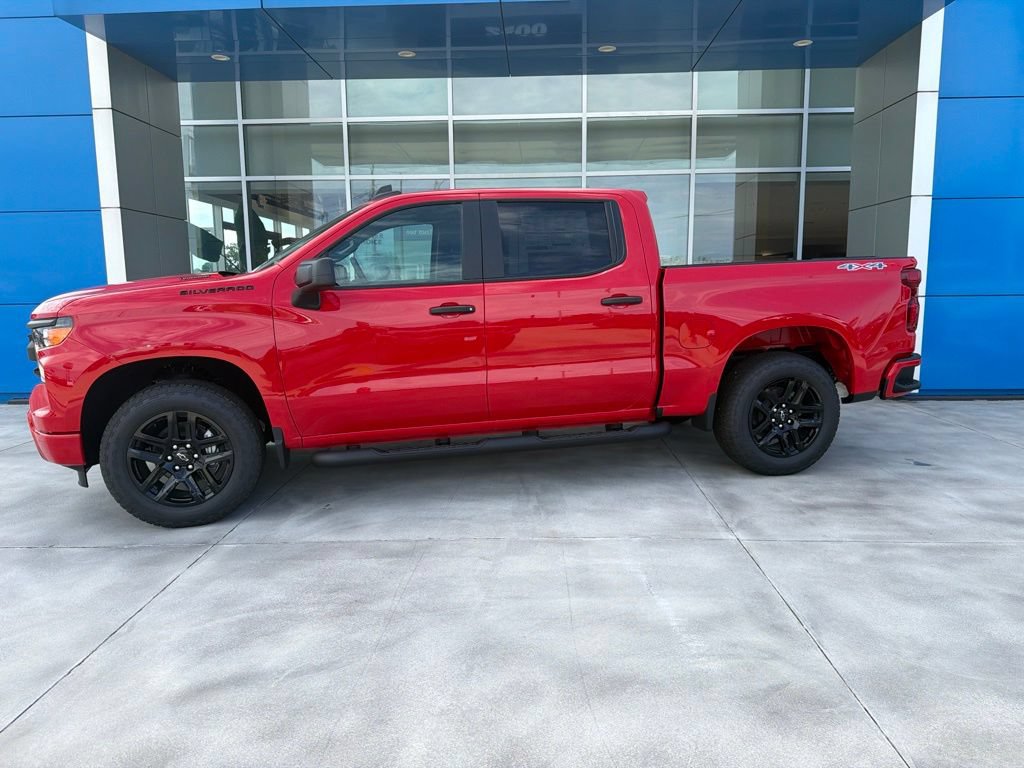 New 2026 Chevrolet Silverado 1500 Custom w/ Turbomax Blackout Package AWD/4WD image 2