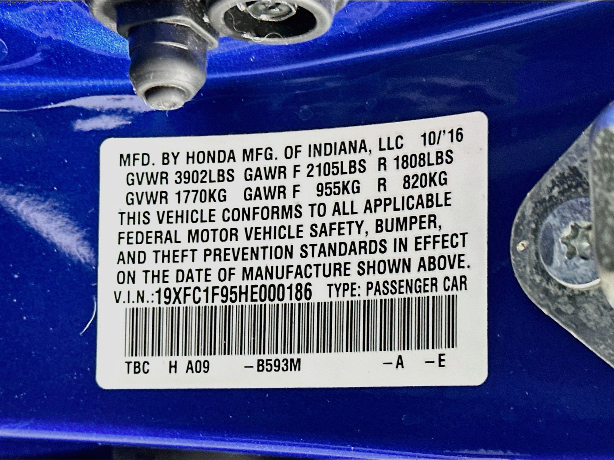 Used 2017 Honda Civic Touring image 12