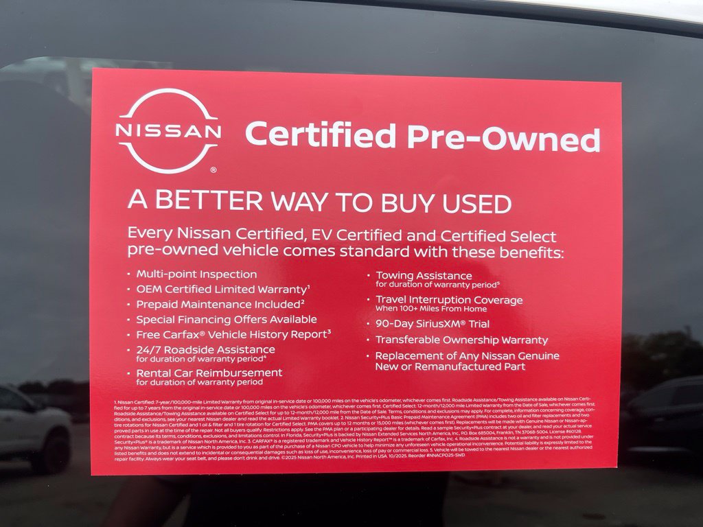 Certified 2025 Nissan Kicks SV w/ Charging Package AWD/4WD image 8