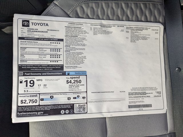 New 2025 Toyota Tundra SR5 AWD/4WD image 17