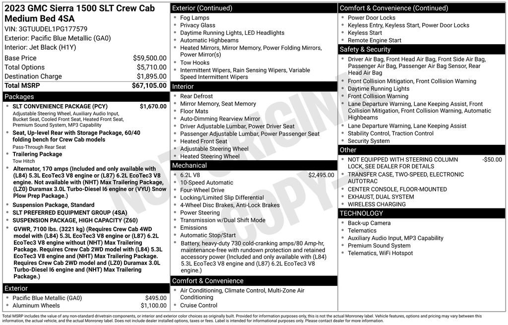 Used 2023 GMC Sierra 1500 SLT w/ SLT Convenience Package AWD/4WD video 3