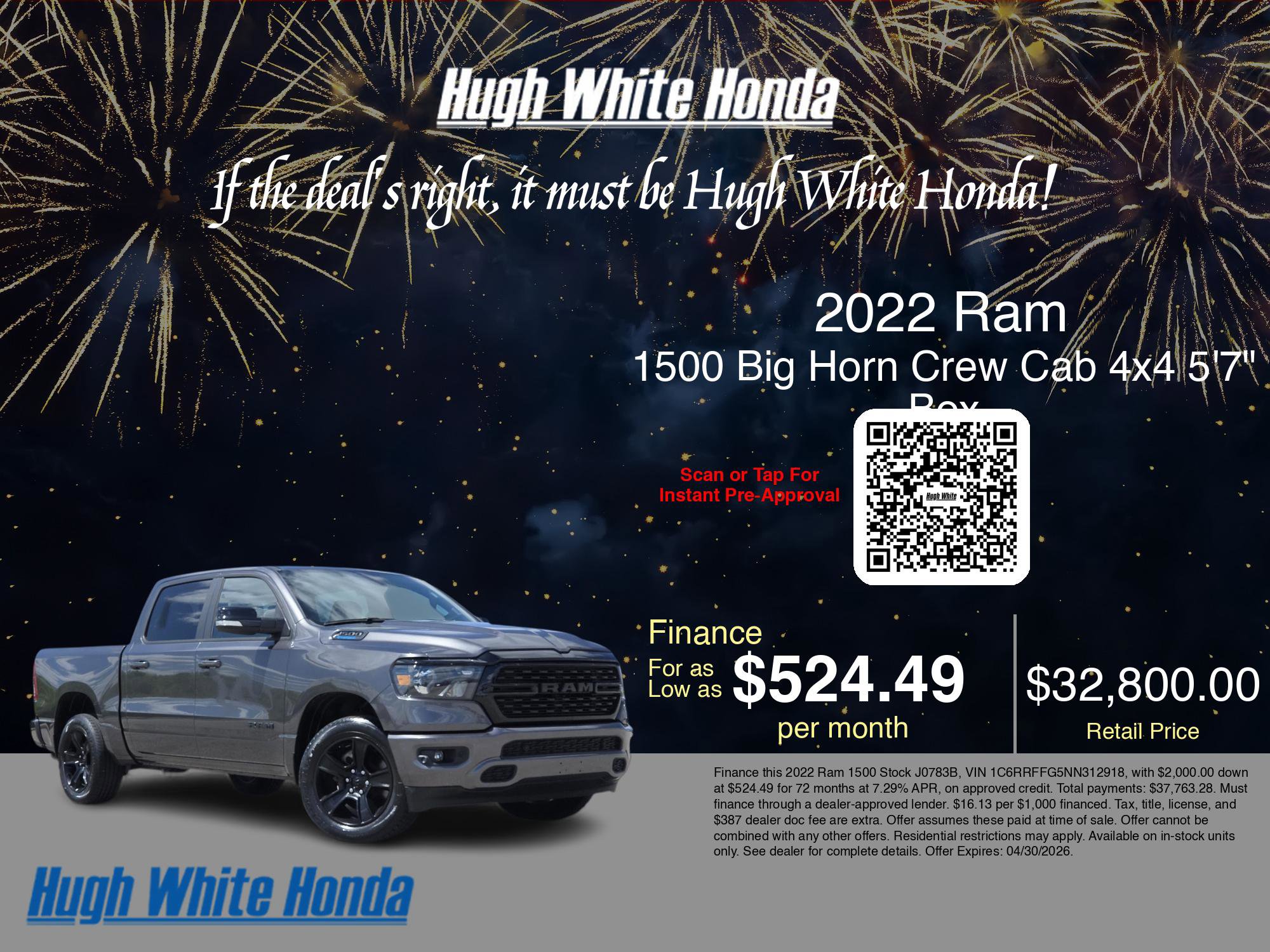 Used 2022 RAM 1500 Big Horn AWD/4WD image 3