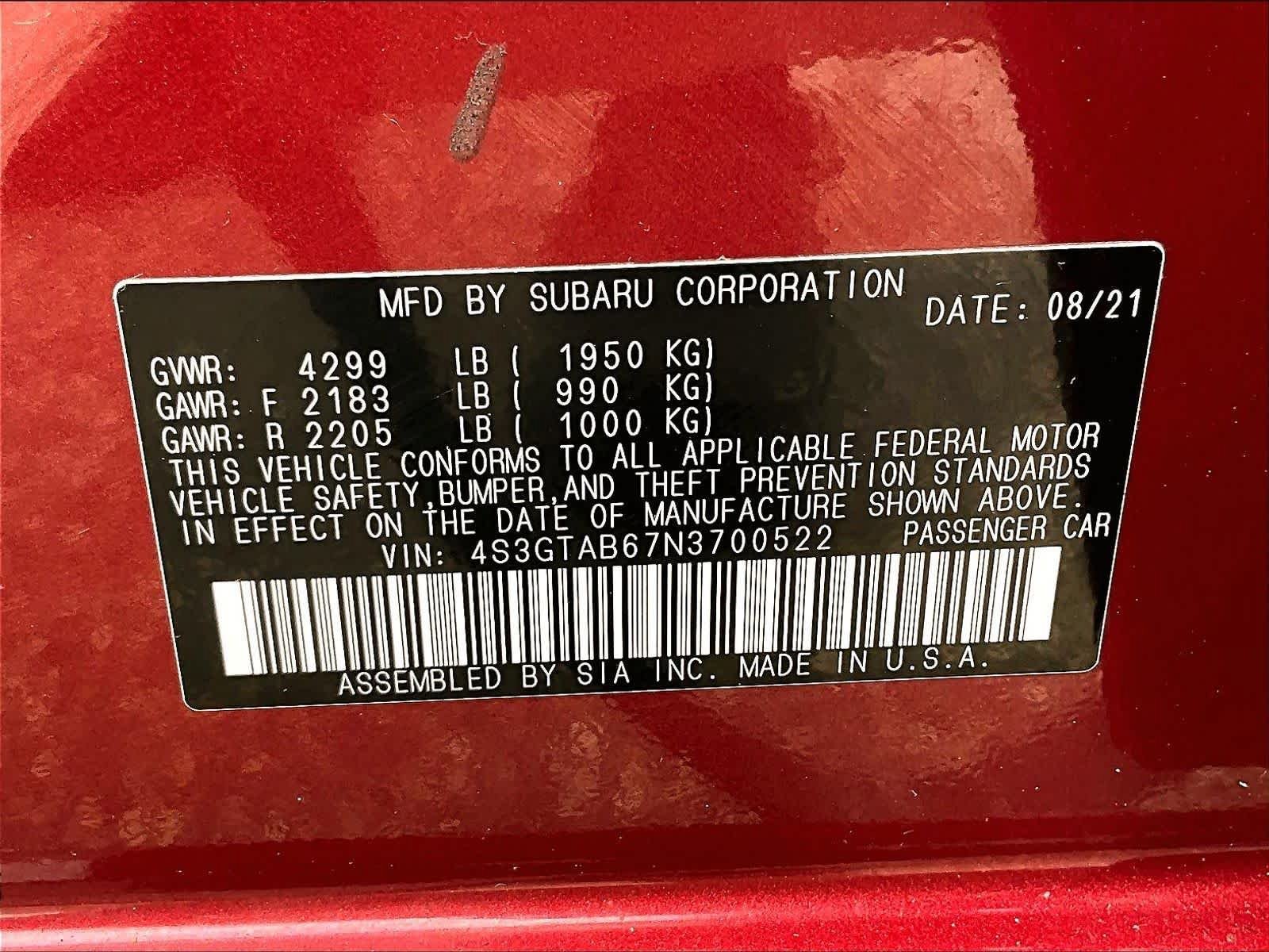 Used 2022 Subaru Impreza 2.0i AWD/4WD image 34
