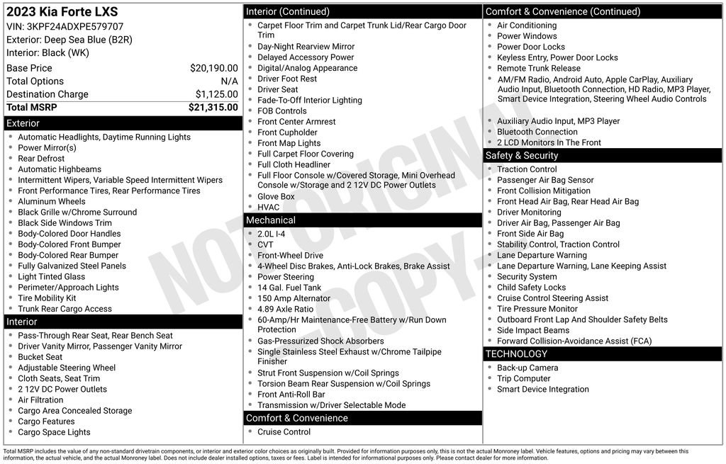 Used 2023 Kia Forte LXS image 17
