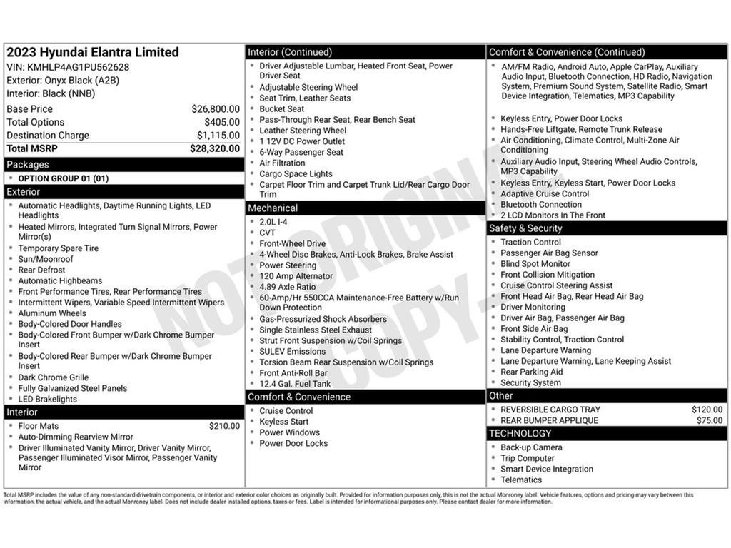 Certified 2023 Hyundai Elantra Limited image 40