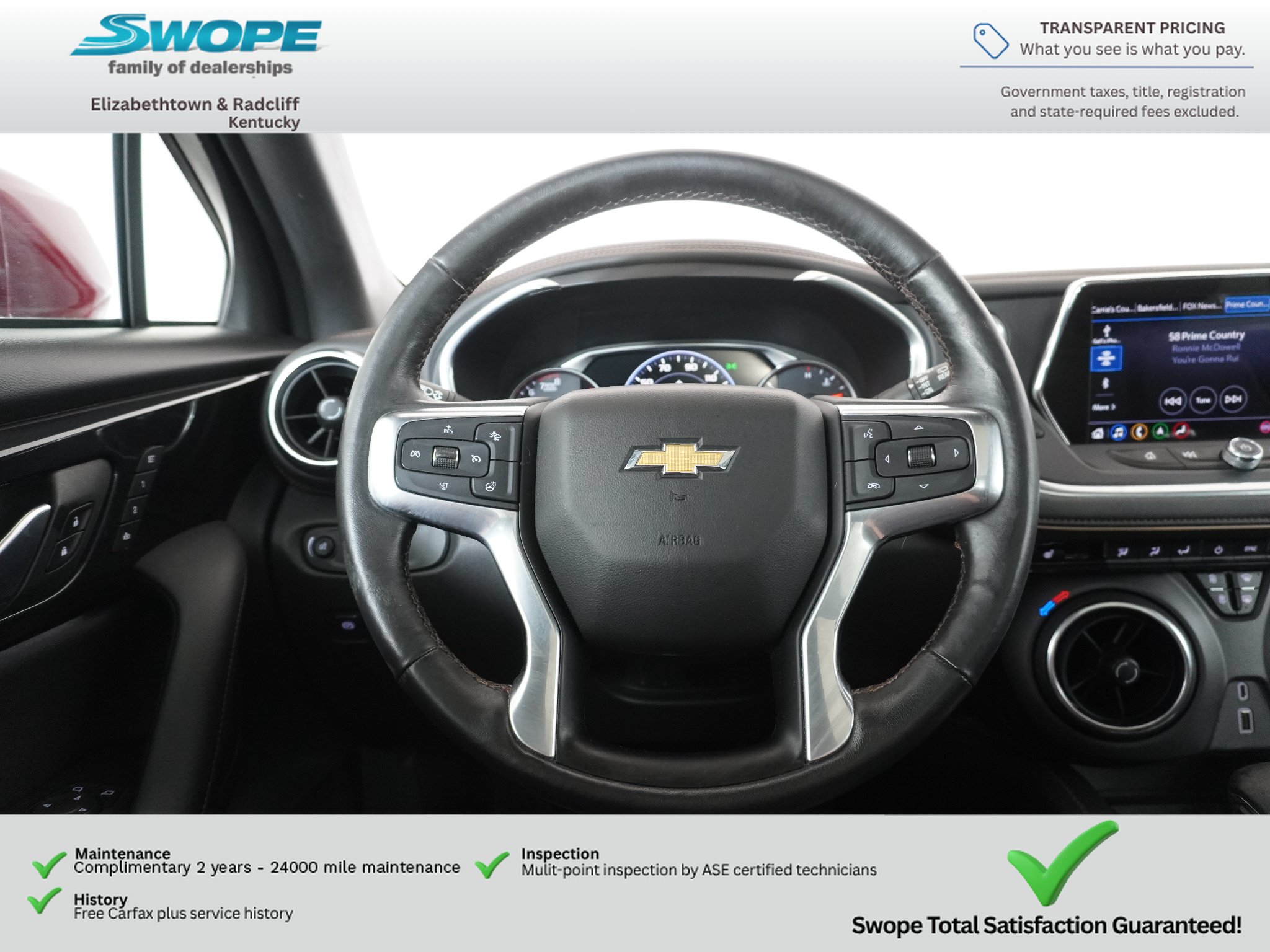 Used 2019 Chevrolet Blazer Premier w/ Sun and Wheels Package FWD image 16