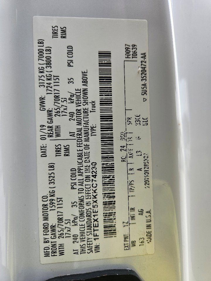 Used 2019 Ford F150 XL w/ Equipment Group 101A Mid image 54