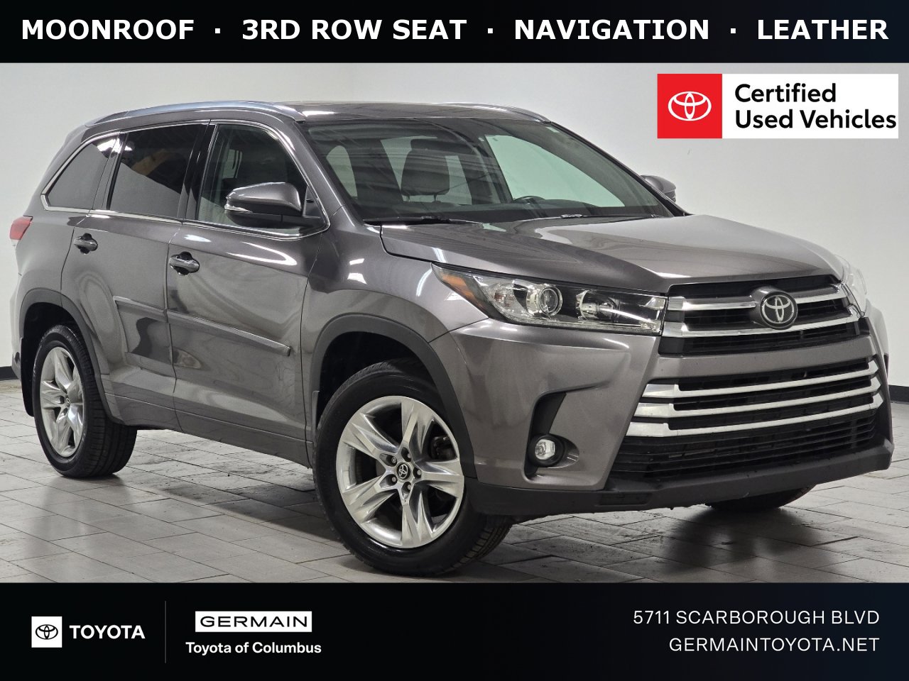 Certified 2019 Toyota Highlander Limited w/ Protection Package #3