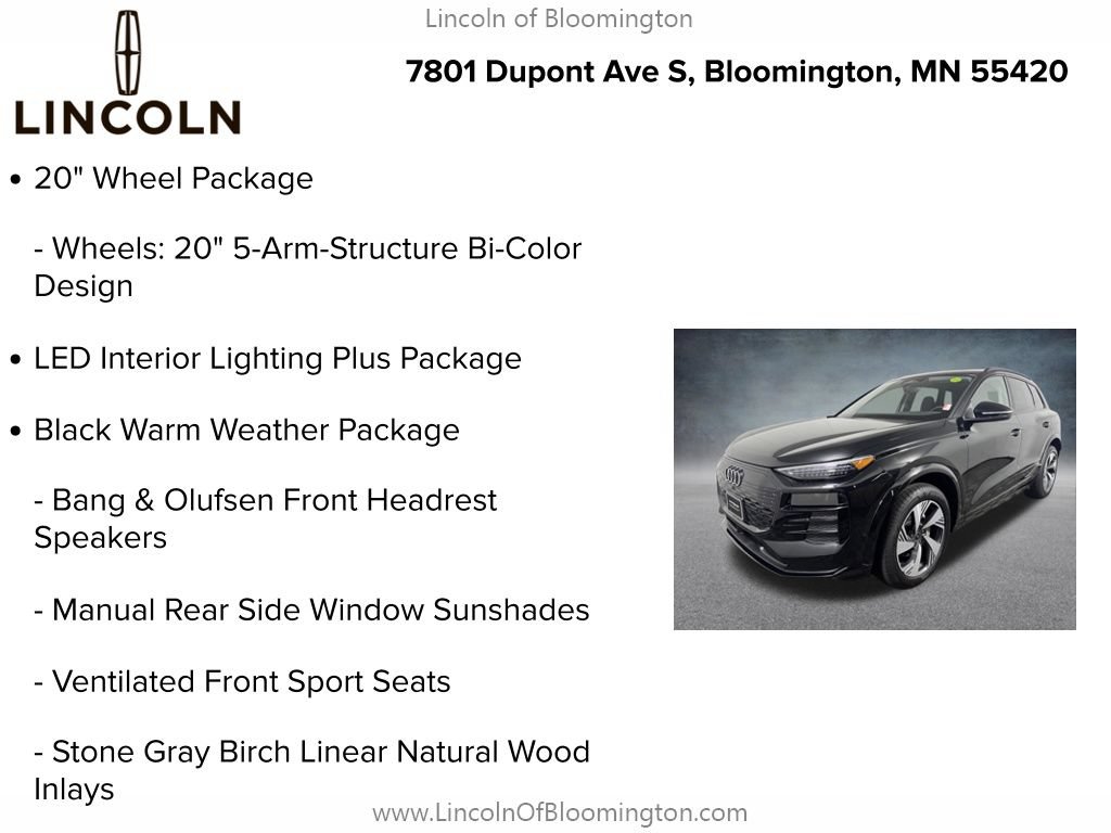 Used 2025 Audi Q6 e-tron Premium Plus w/ Premium Plus AWD/4WD image 5