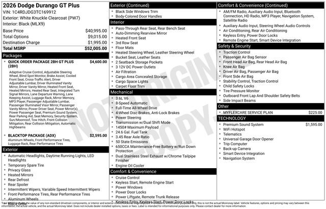 New 2026 Dodge Durango GT image 31