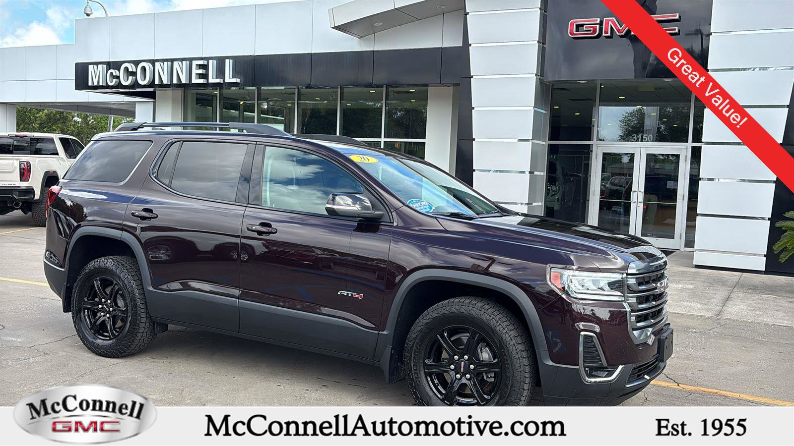 Used 2020 GMC Acadia AT4 w/ LPO, Roadside Safety Package AWD/4WD image 1