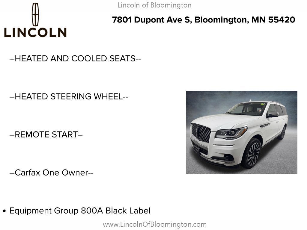 Certified 2023 Lincoln Navigator Black Label AWD/4WD image 6