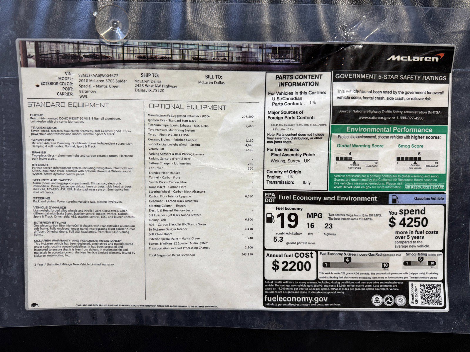 Used 2018 McLaren 570S Spider image 2