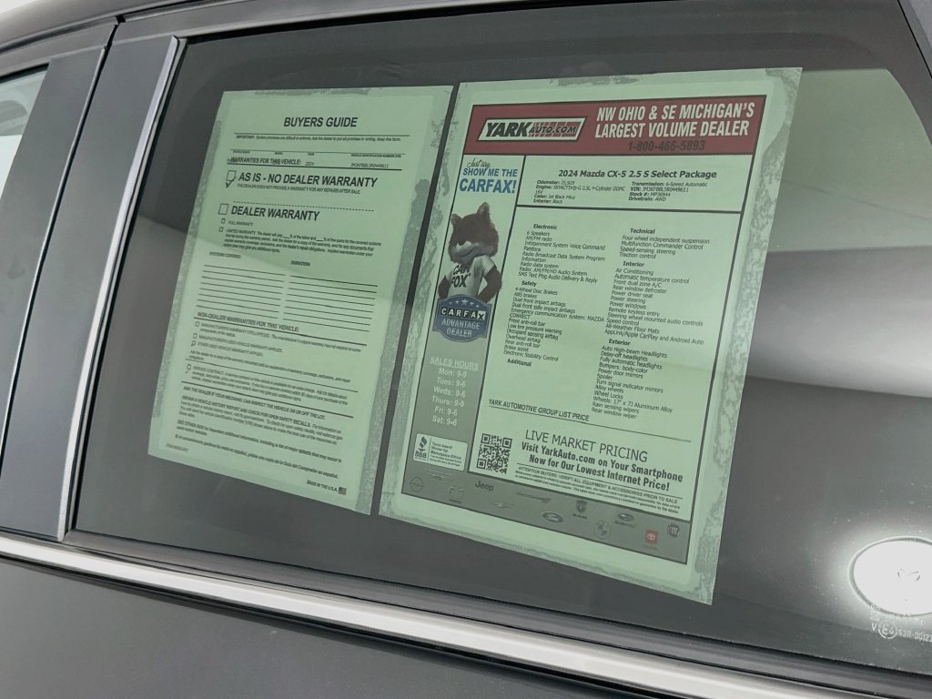 Certified 2024 MAZDA CX-5 AWD 2.5 S image 12