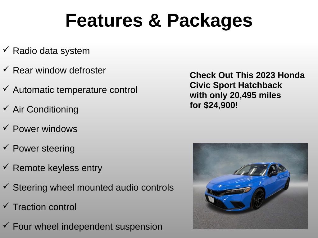 Certified 2023 Honda Civic Sport image 8
