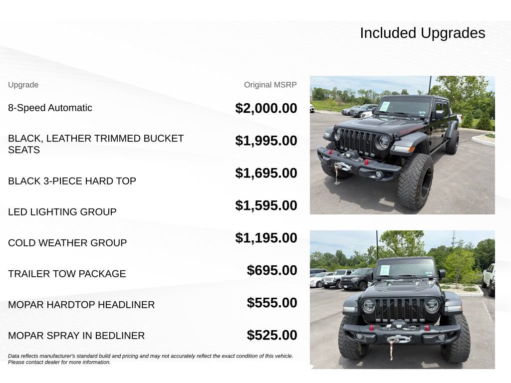 Used 2022 Jeep Gladiator Rubicon w/ LED Lighting Group AWD/4WD image 10
