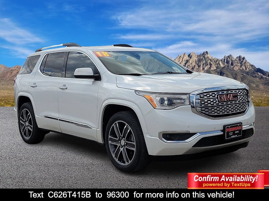 Used 2018 GMC Acadia Denali w/ Technology Package FWD image 1