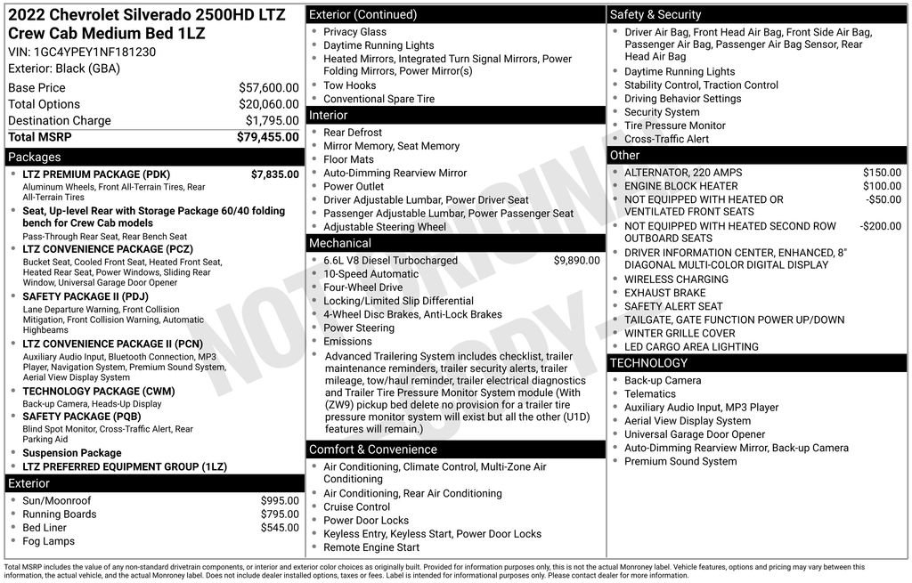 Used 2022 Chevrolet Silverado 2500 LTZ w/ LTZ Premium Package image 2