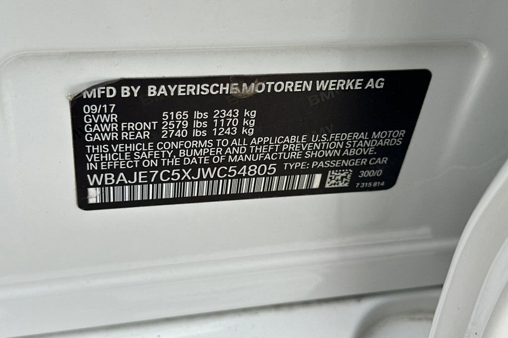 Used 2018 BMW 540i xDrive image 34