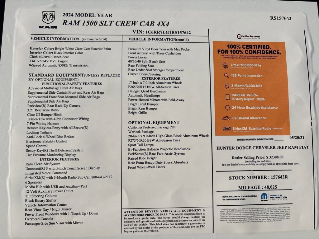 Certified 2024 RAM 1500 Classic Warlock image 2