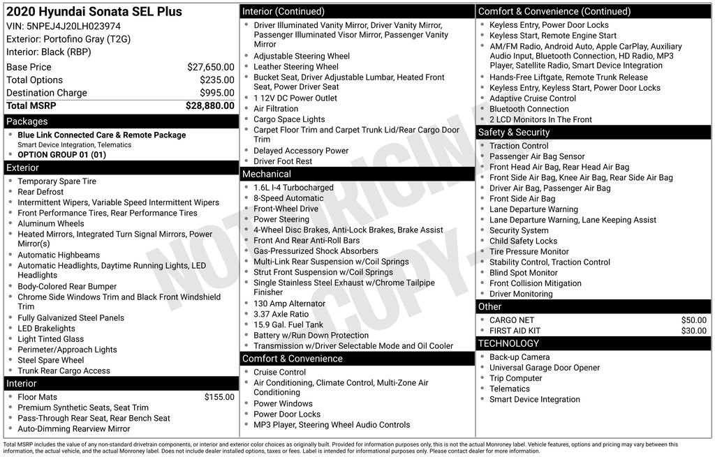 Used 2020 Hyundai Sonata SEL Plus image 36