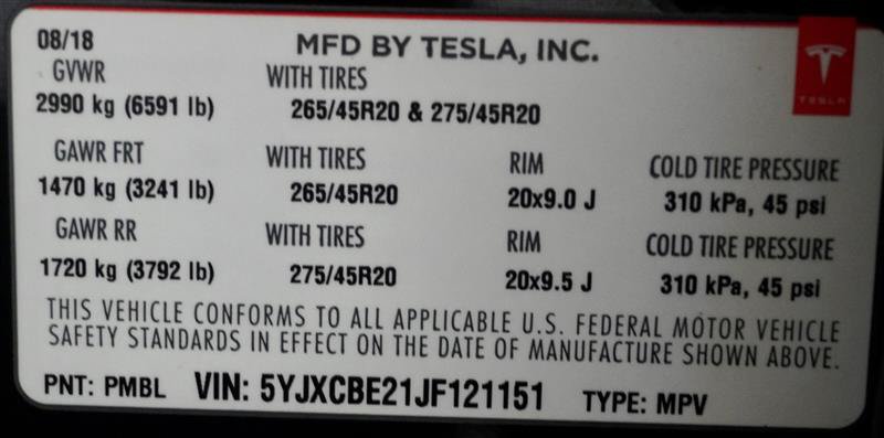 Used 2018 Tesla Model X 75D AWD/4WD image 51