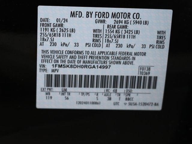 Used 2024 Ford Explorer XLT w/ Equipment Group 202A image 31
