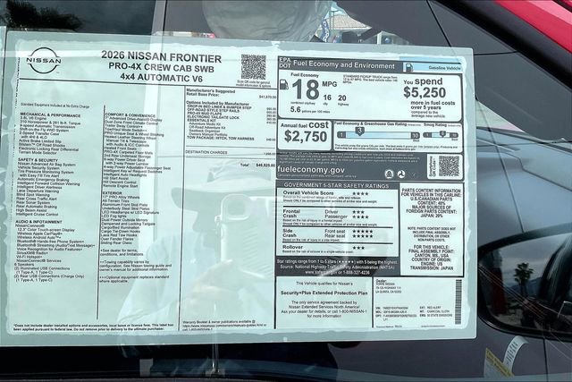 New 2026 Nissan Frontier PRO-4X w/ Tow Package AWD/4WD image 16