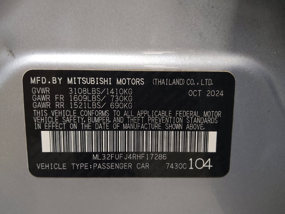 Used 2024 Mitsubishi Mirage G4 ES FWD image 33