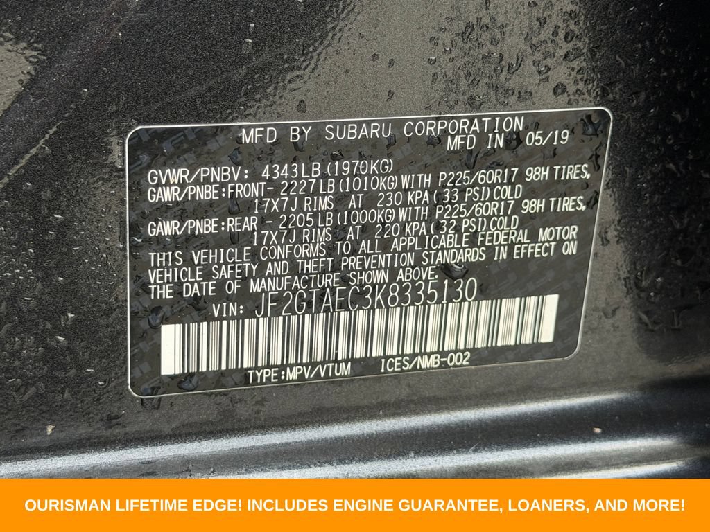 Used 2019 Subaru Crosstrek 2.0i Premium AWD/4WD image 32